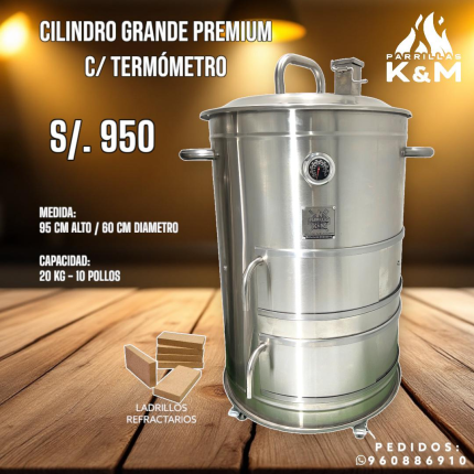 Cilindro Grande Premium C/Termómetro
